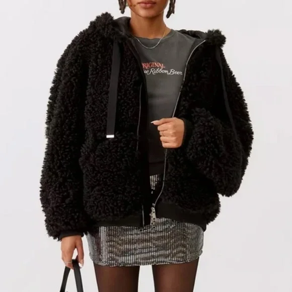 UO Casey Fleece Hooded Zip Jacket - Picture 8 of 9